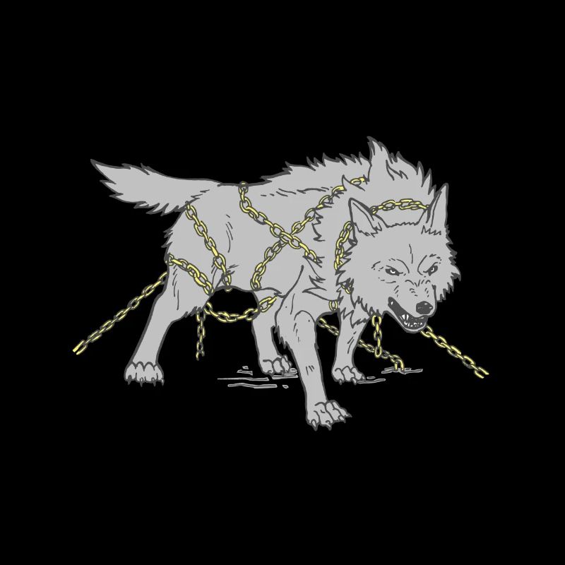 Wolf in chains