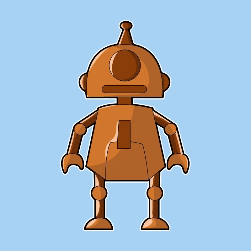Little orange robot
