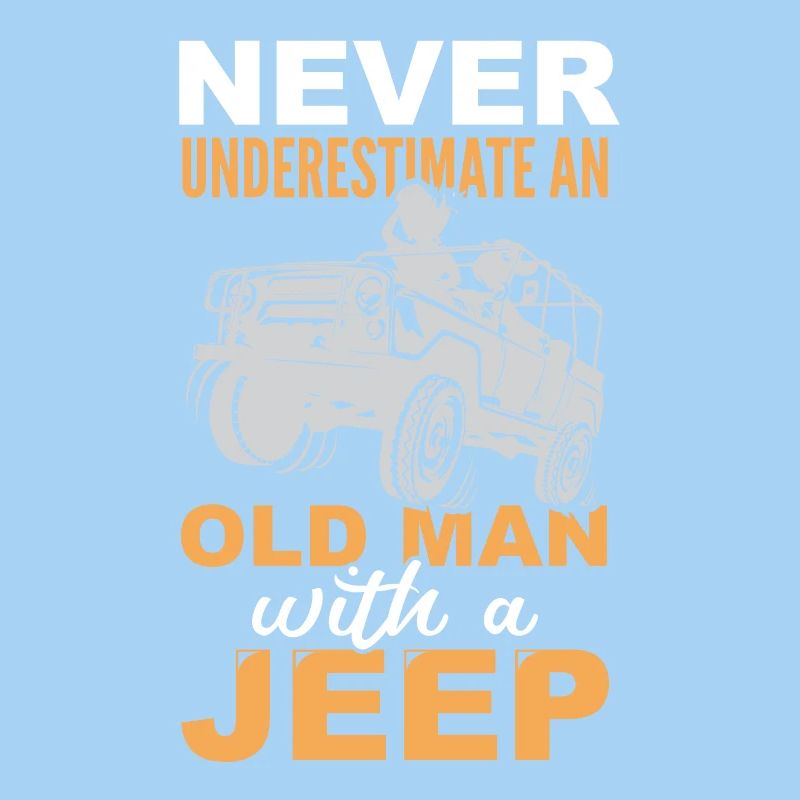 Alter Mann Jeep cooles Geschenk