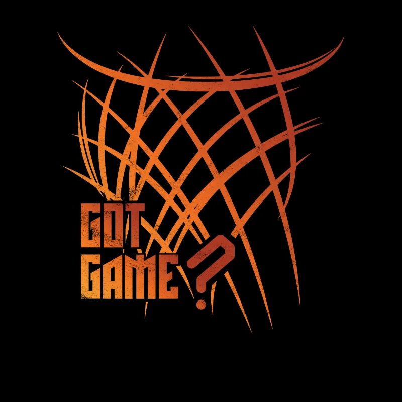 Machine de pose abstraite de cadeau disant de basket-ball