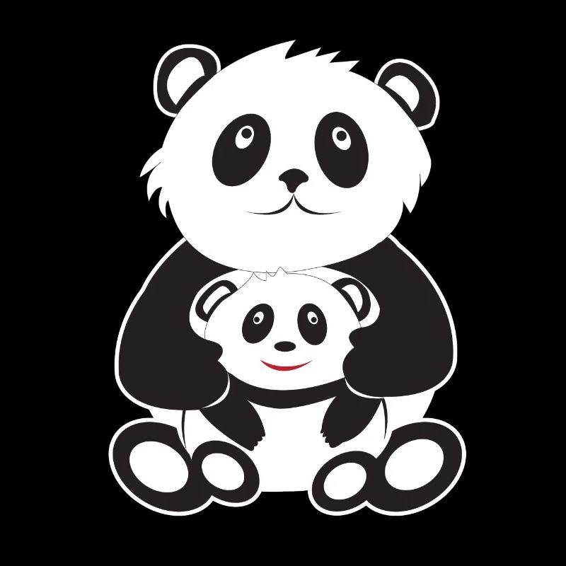 Panda Mama/Papa und Kind