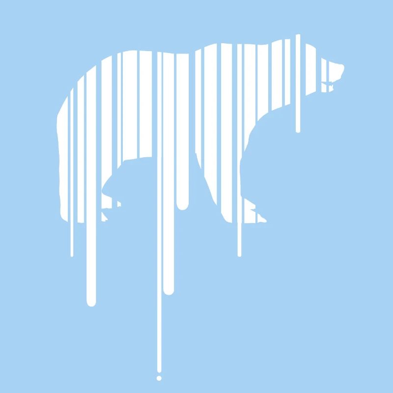 polar bear earth barcode save planet climate demo CO2