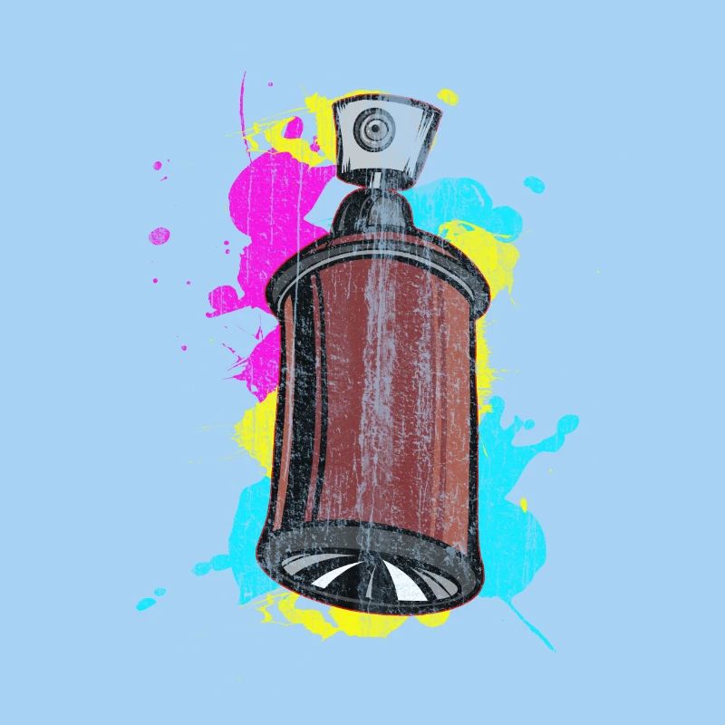 Graffiti Spraydose mit Spritzfarben