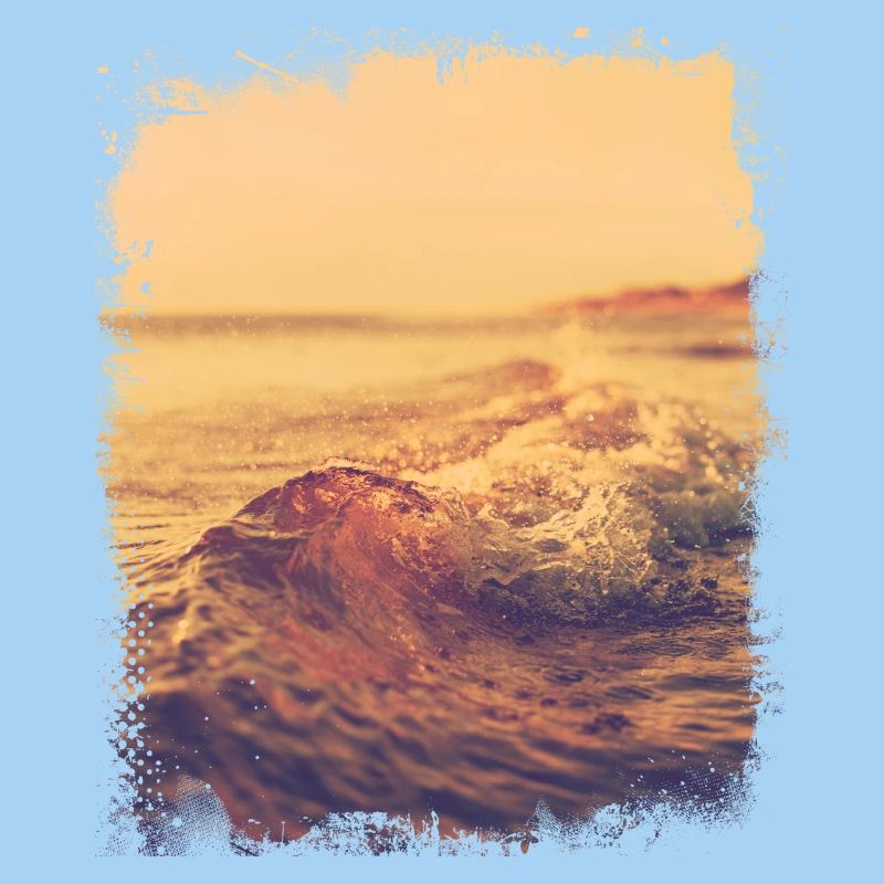 Flat wave in the sunshine