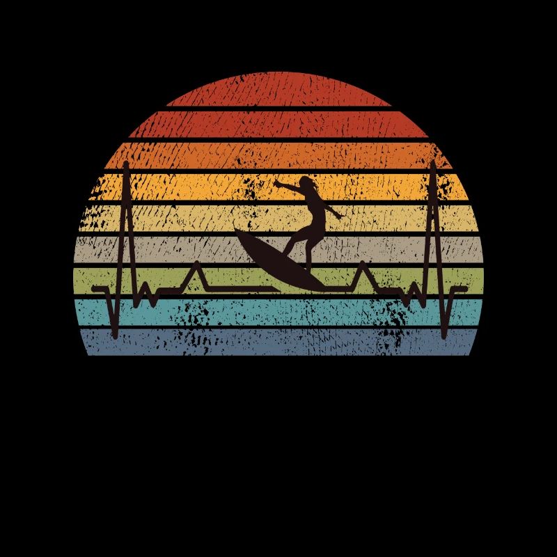 Surfen Surfing Retro