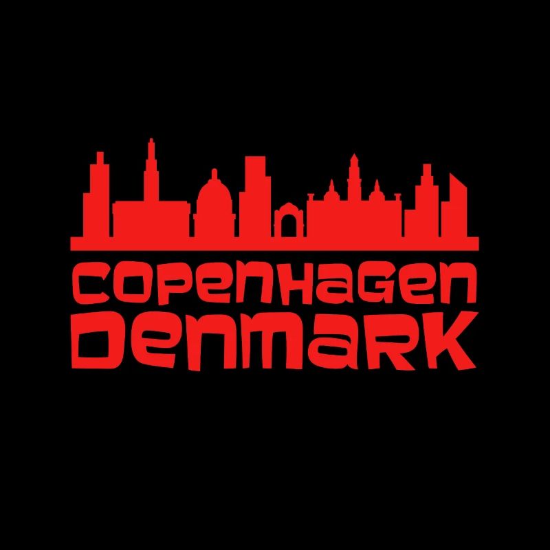 Kopenhagener Skyline Silhouette