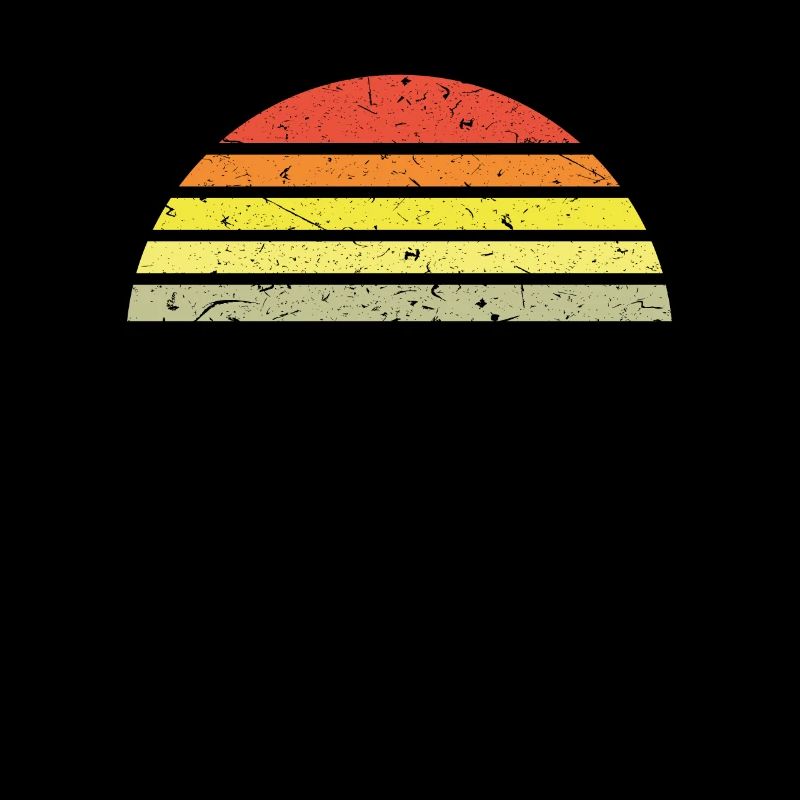 Sunset semicircle retro
