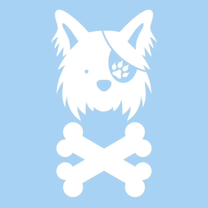 Design de pirate de chien de mer