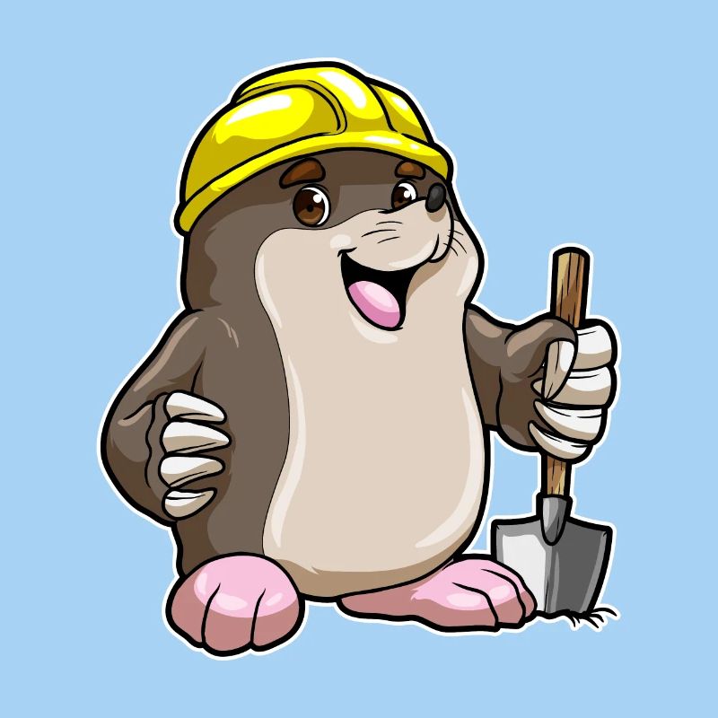 Mole Miner Shovel Mining