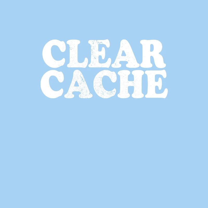 Effacer le cache cadeau du programmeur Nerd Geek