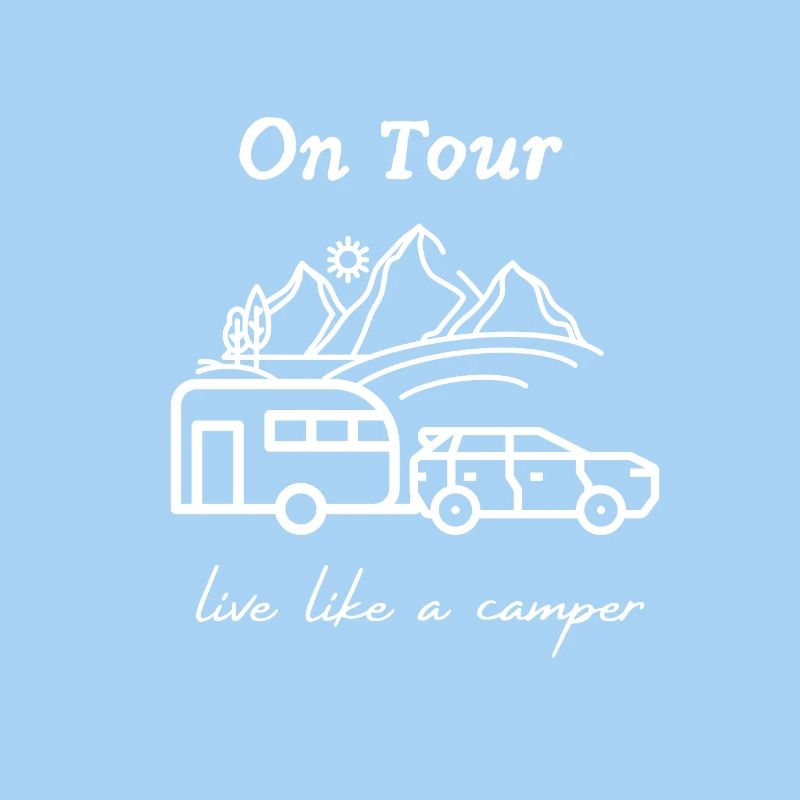Live like a camper, caravan, camping, gift