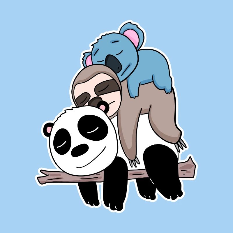 Panda Faultier et Koala