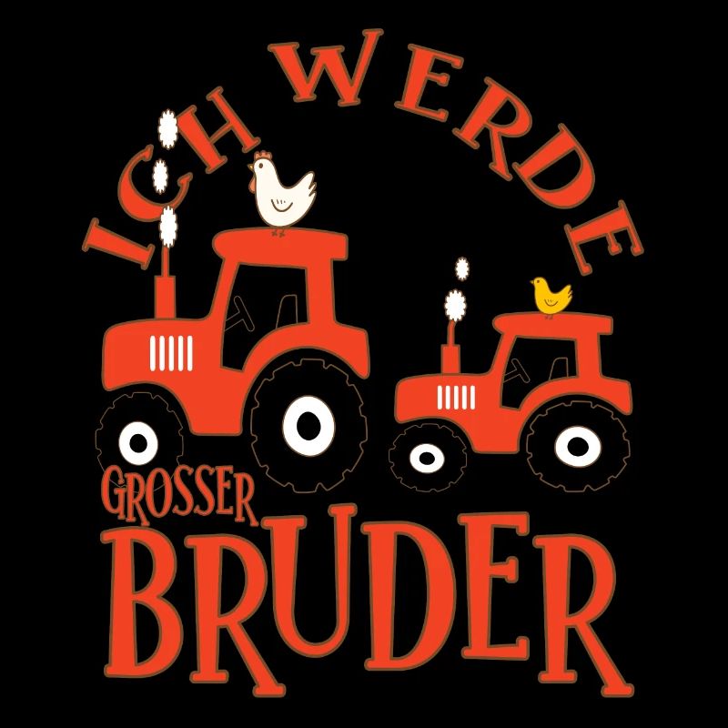 Ich werde großer Bruder Verkündung Traktor Design