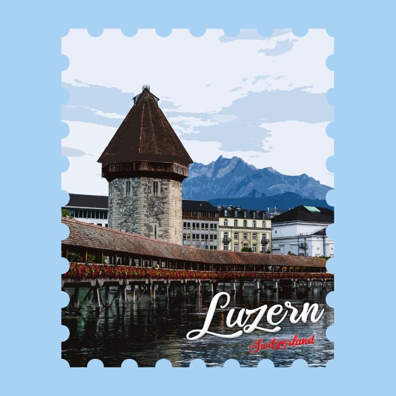 Lucerne Chapel Bridge Panorama