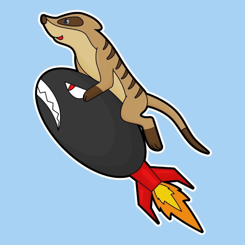 Erdmännchen Rakete