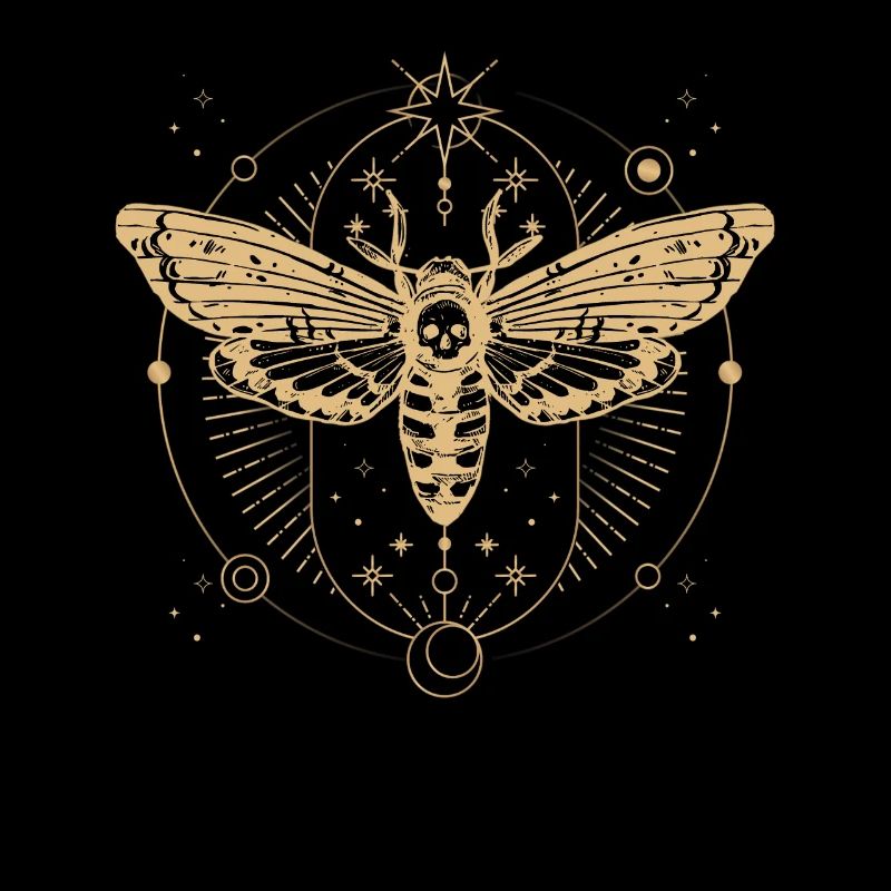 Moth Occult Aesthetic Insects Geometry