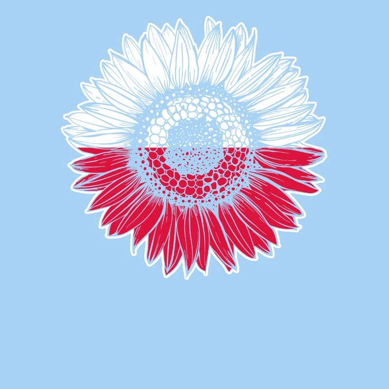 Pologne Drapeau Tournesol