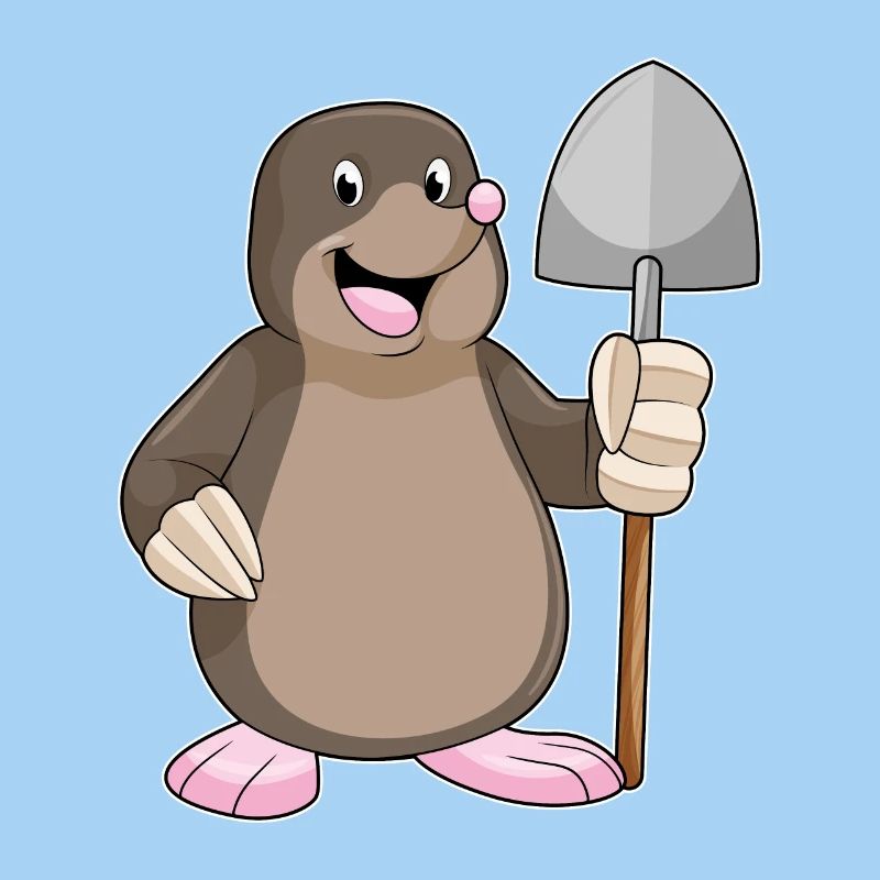 Mole Miner Shovel Mining
