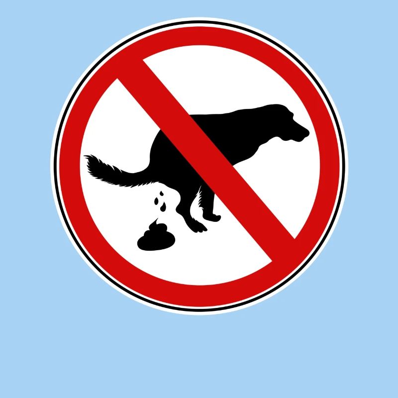 Hunde scheiße Verbotsschild