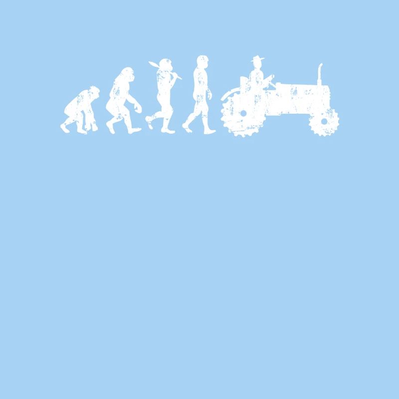 Landwirt Evolution Geschenk Traktor Trecker