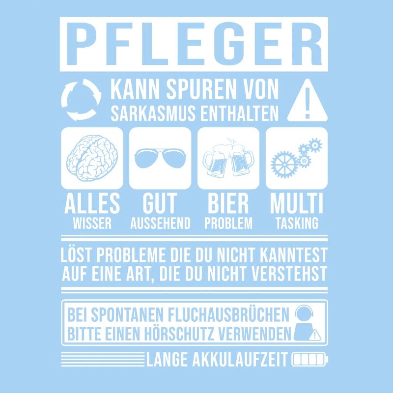 Pfleger Spruch lustig