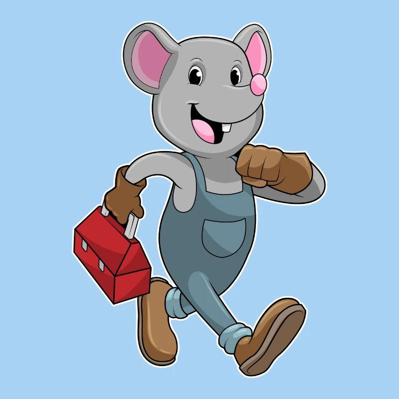 Mouse Craftsman Toolbox Crafts