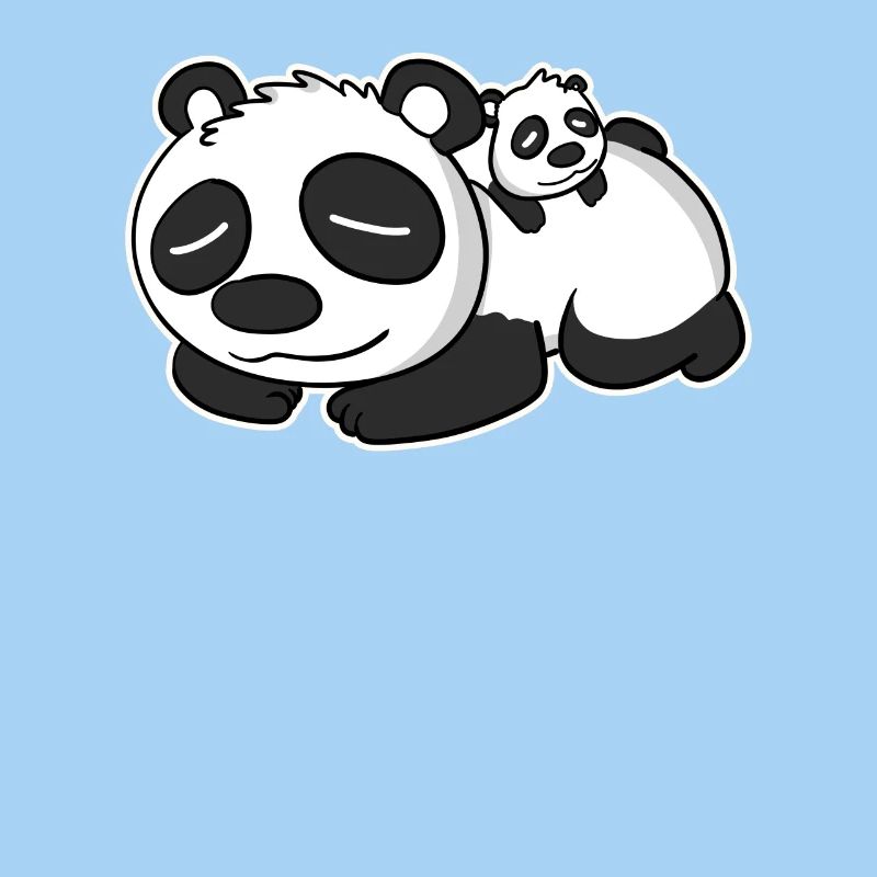Panda Papa with Baby Panda