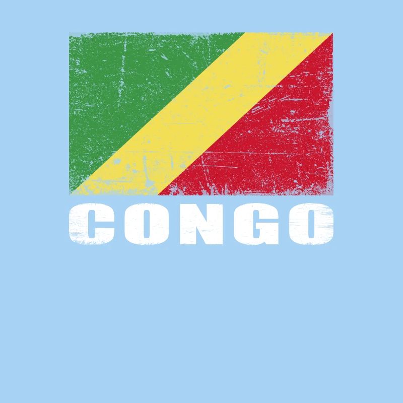 Congo Flag Grunge Congo Flag