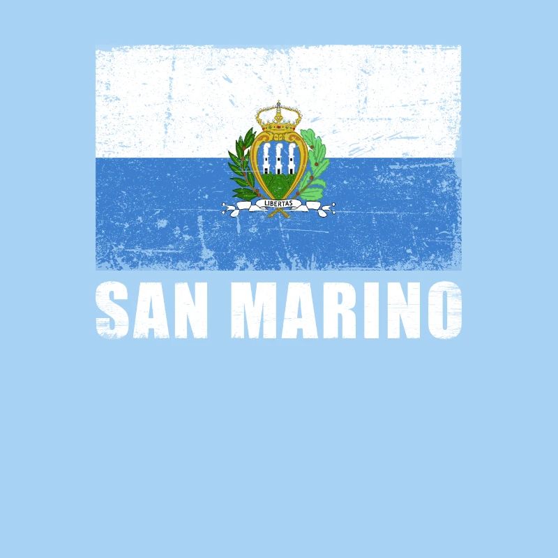 Drapeau de Saint-Marin Grunge Drapeau de Saint-Marin