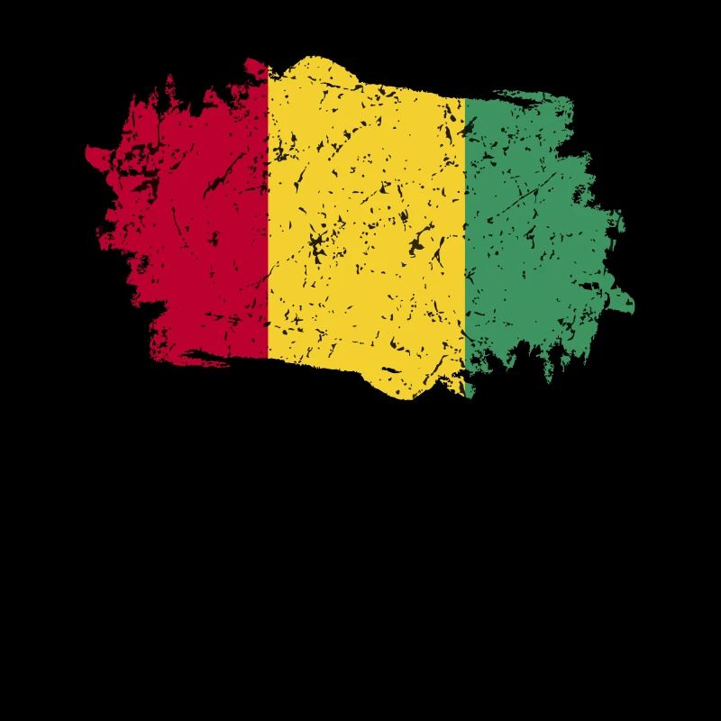 Drapeau de guinée Grunge Drapeau de Guinée