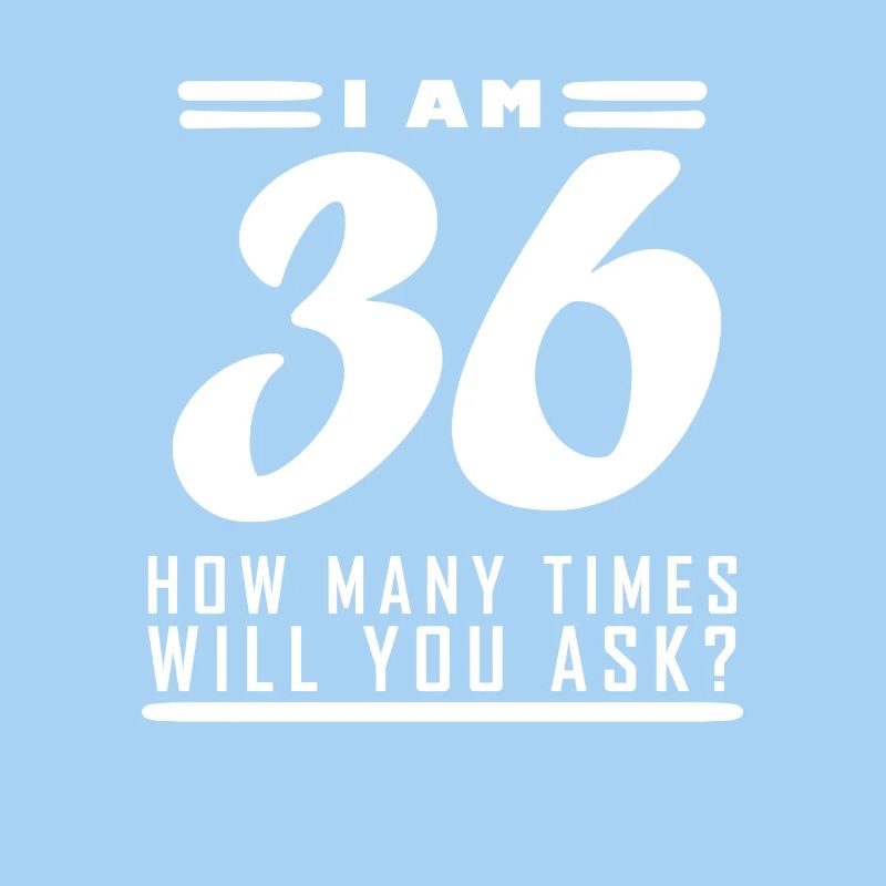 J’ai 36 ans – 36e anniversaire