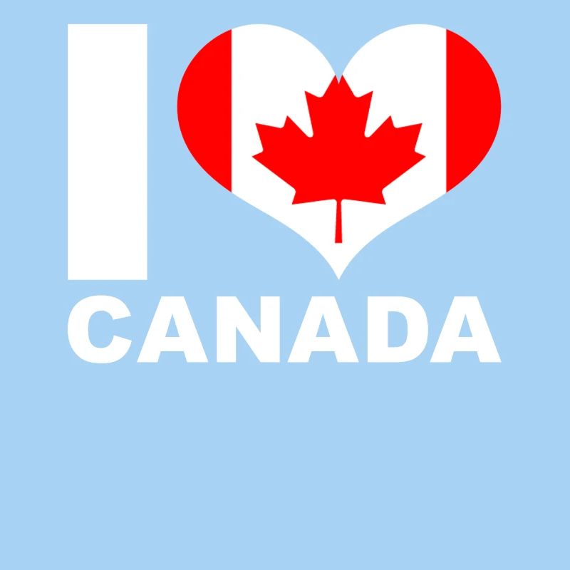 Ich liebe Kanada Herz Flagge Kanada