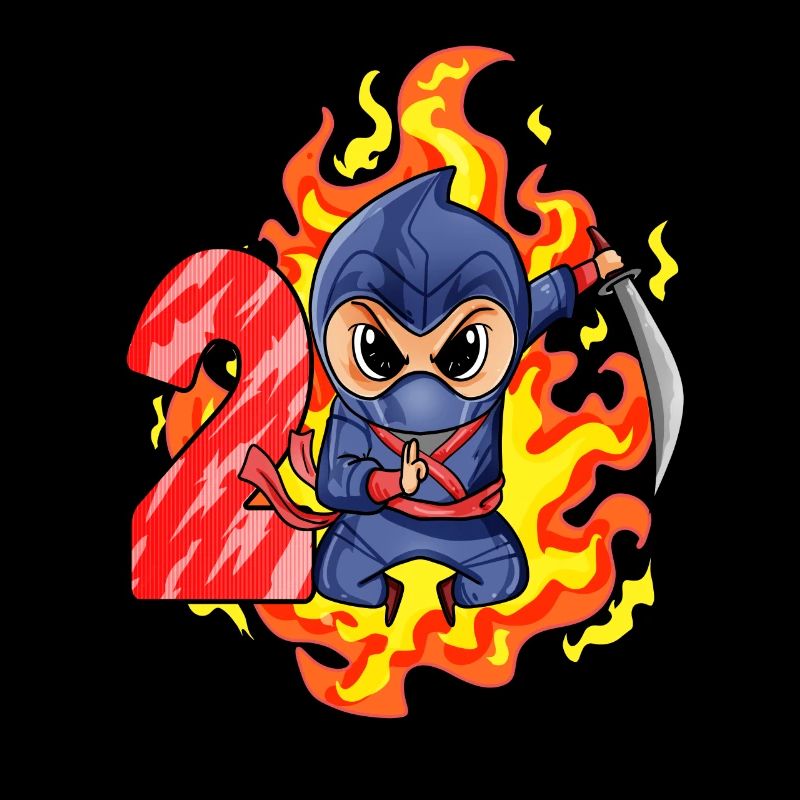 2. Geburtstag Junge 2 Jahre alt Ninja