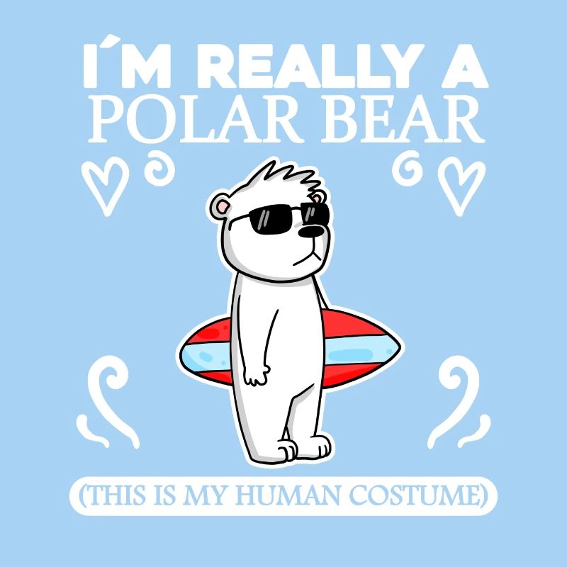 Eisbär Polarbär Bär Spruch Sprüche