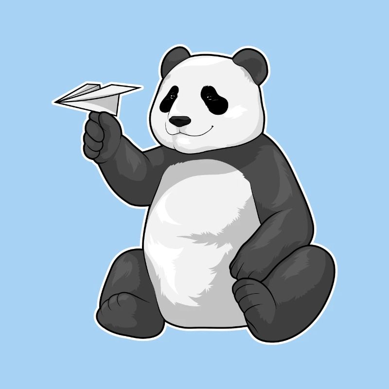 Panda Paper Plane