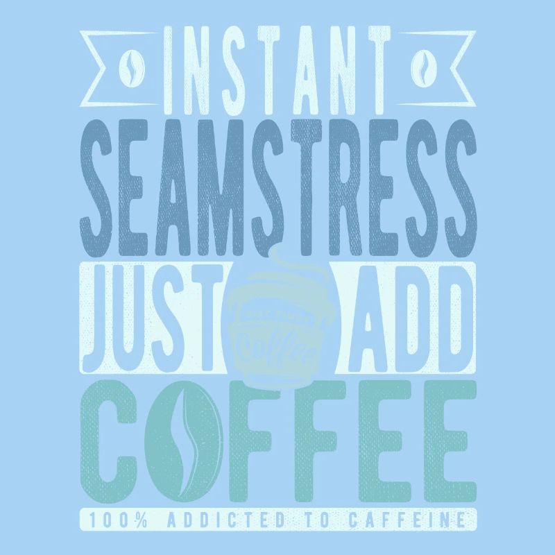 Näherin Kaffee Spruch