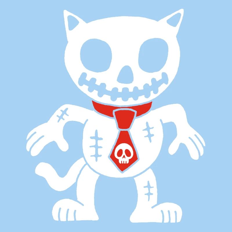 White cat voodoo doll