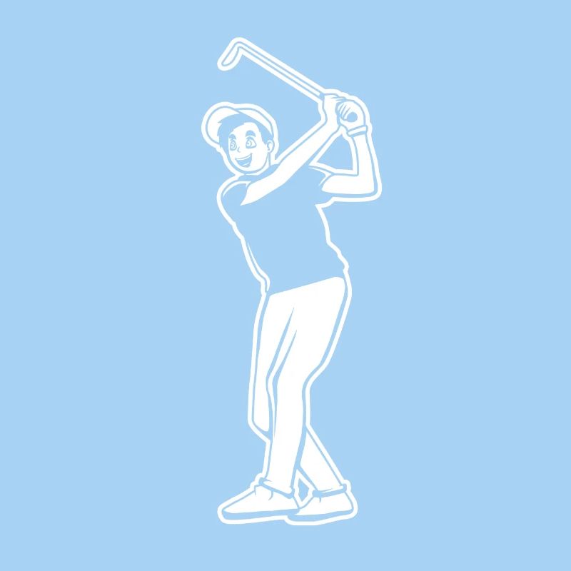 Golfspieler Junge