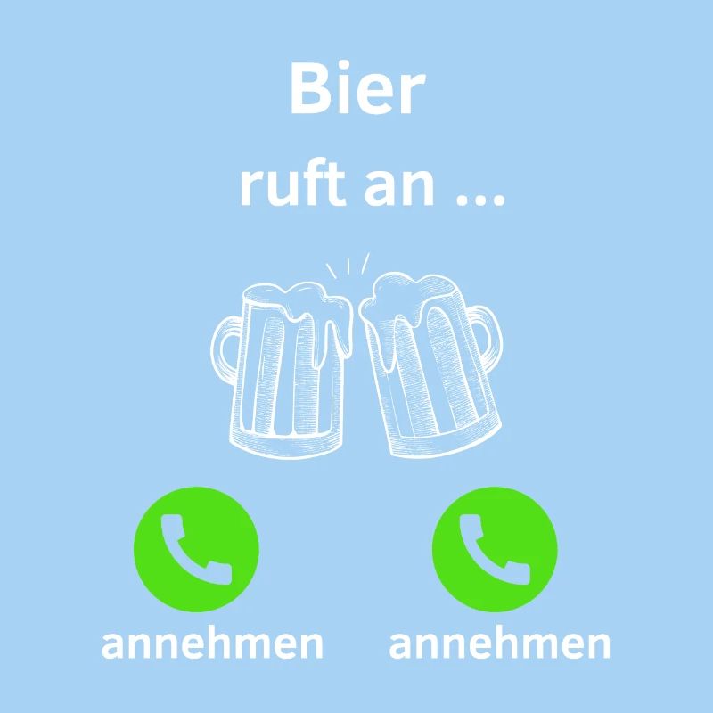 Bier ruft an - annehmen oder annehmen?