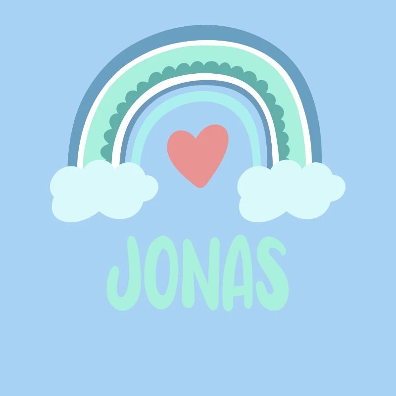 Jonas Name Regenbogen Baby