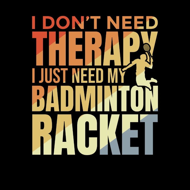 Badminton player saying