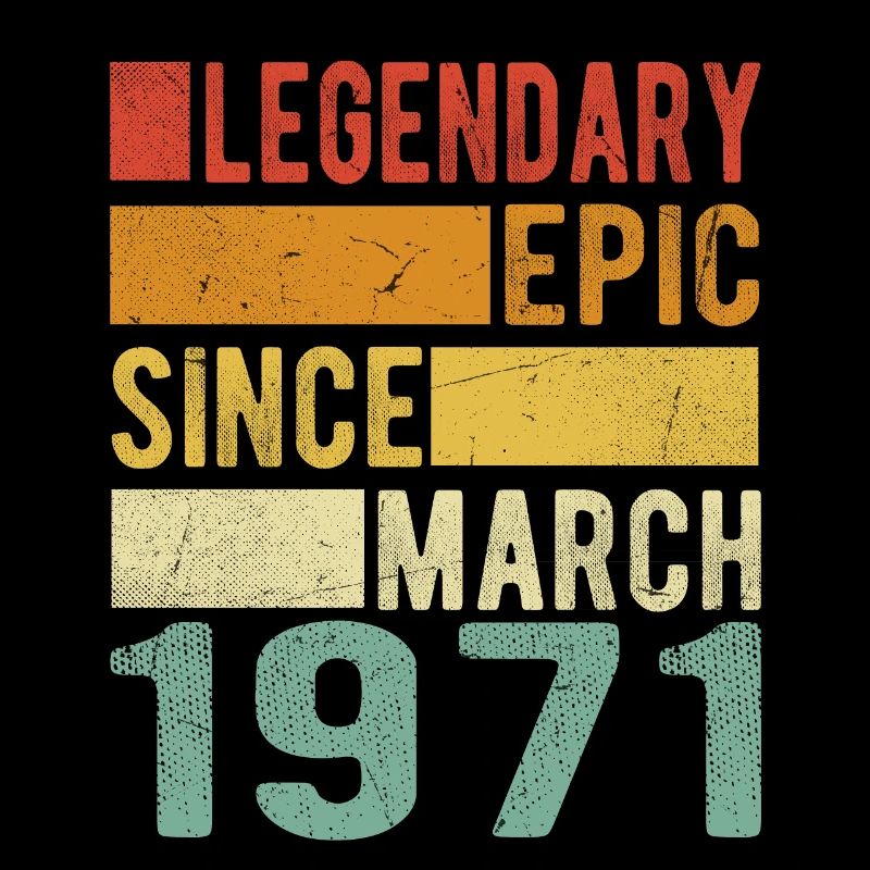 Geburtstag März 1971 Legendär Episch