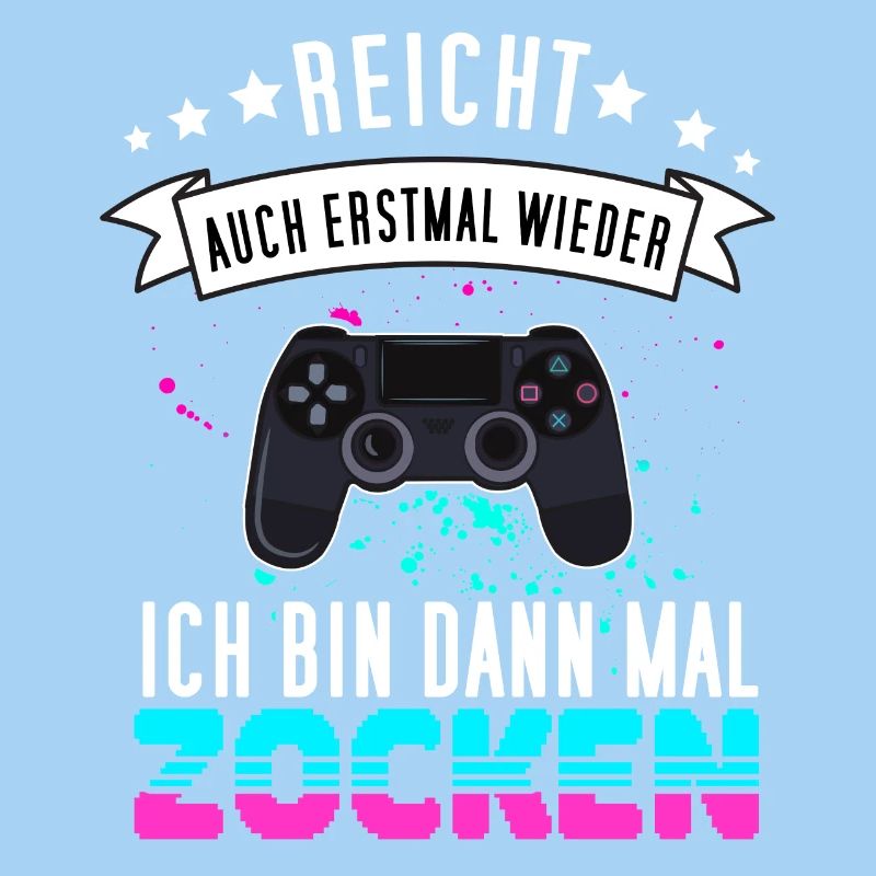 Gamer Design mit Controller - Funny Gaming Gamepad