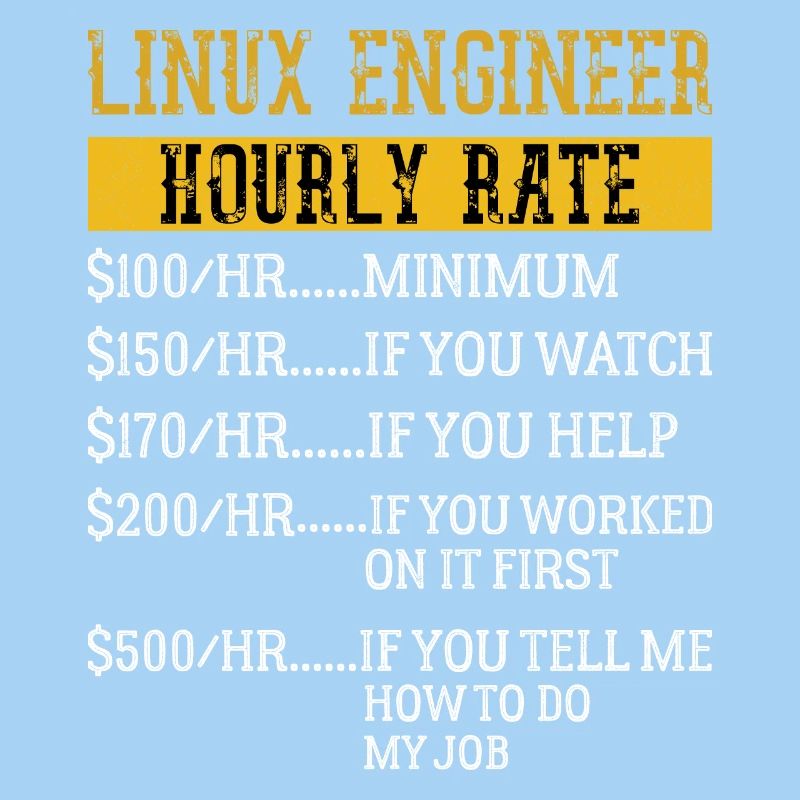 Linux Engineer Hourly Rate Mechanic Labor rate
