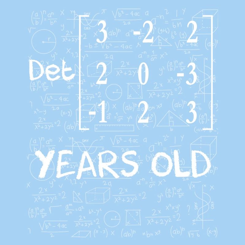 32e anniversaire 32 ans déterminant de matrice