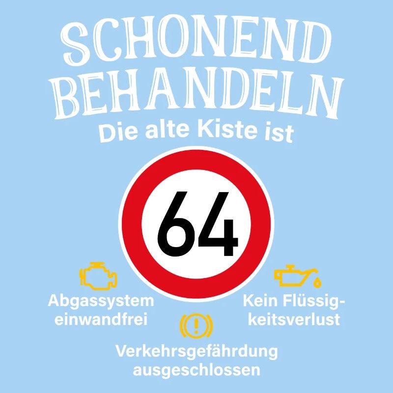 64. Geburtstag Schonend Behandeln 64 Alte Kiste 64