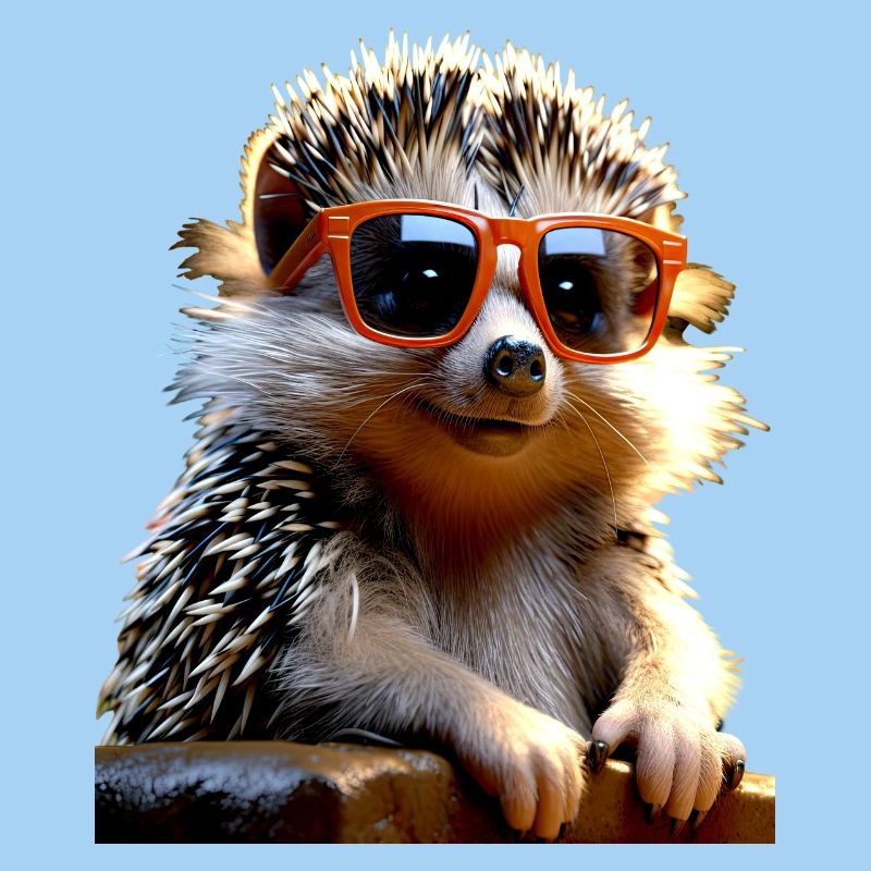 Hedgehog Sunglasses Echinoid Love Cute Hedgehog