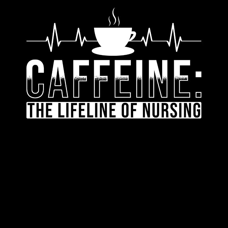Krankenschwester Koffein ist die Lebensader