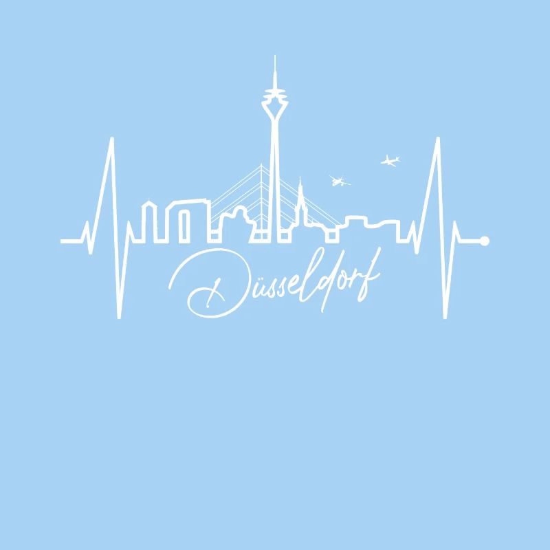 Düsseldorf Skyline Herzschlag Liebe Düsseldorfer