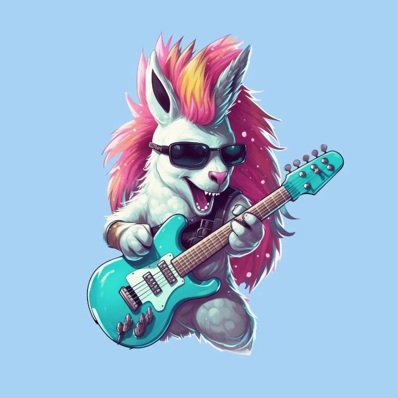 Punk-Einhorn-Gitarrist